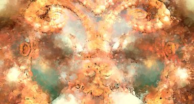 Tuval üzerinde etkileyici fırçalanmış resim. Soyut doku. 2D çizim. Geniş fırça darbeleri. Modern dijital sanat. Çağdaş fırça. Modern ifade. Popüler biçim boyanmış resim.