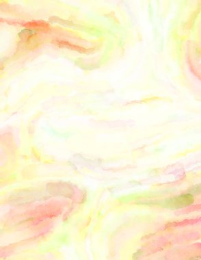 Modern fırça darbeleri. Poster, duvar sanatı, afiş, kart, kitap kapağı veya ambalaj için rahatlatıcı kompozisyonun yumuşak renkli çizimi. Pastel renklerle suluboya.