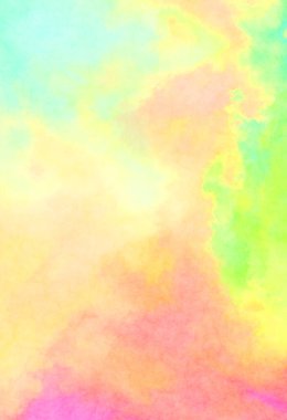 Modern fırça darbeleri. Poster, duvar sanatı, afiş, kart, kitap kapağı veya ambalaj için rahatlatıcı kompozisyonun yumuşak renkli çizimi. Pastel renklerle suluboya.