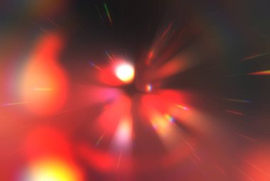 Parlak, canlı ve renkli duvar kağıtları. Parlayan parçacıkları ve çizgileri olan ışık patlaması yıldızı. Güzel soyut ışın arkaplanı.