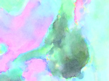 Modern fırça darbeleri. Poster, duvar sanatı, afiş, kart, kitap kapağı veya ambalaj için rahatlatıcı kompozisyonun yumuşak renkli çizimi. Pastel renklerle suluboya.