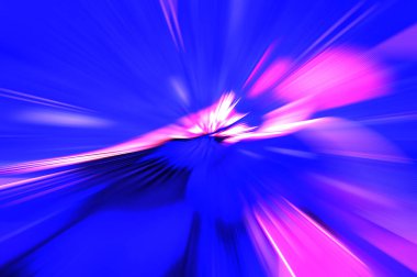 Hızlı yüksek hız bulanıklaştırma arkaplanı. Işık teknolojisi soyut duvar kağıdı. Renkli ışık enerjisi parlamaları. Çarpık grafik hareket arkaplanı. Dinamik patlama flaşı. İvme etkisi.