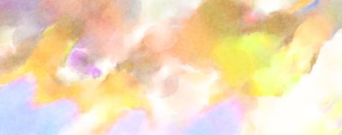 Modern fırça darbeleri. Poster, duvar sanatı, afiş, kart, kitap kapağı veya ambalaj için rahatlatıcı kompozisyonun yumuşak renkli çizimi. Pastel renklerle suluboya.