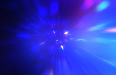 Parlak, canlı ve renkli duvar kağıtları. Parlayan parçacıkları ve çizgileri olan ışık patlaması yıldızı. Güzel soyut ışın arkaplanı.