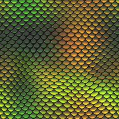 Kusursuz bir fantezi modeli. Sürüngen dokusu. Renkli ve canlı fayanslar. Egzotik fayanslı yüzey. Doğa baskısı.