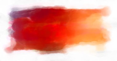 Soyut renkli suluboya çerçeve beyaz arkaplanda izole edildi. Dijital resim. Tasarım veya metnin için fırça şablonu.