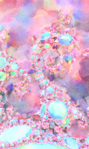 Современные мазки кистью. Мягкая цветовая иллюстрация успокаивающей композиции для плаката, настенного искусства, баннера, открытки, обложки книг или упаковки. Акварель абстрактной живописи с пастельными цветами.