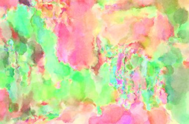 Modern fırça darbeleri. Poster, duvar sanatı, afiş, kart, kitap kapağı veya ambalaj için rahatlatıcı kompozisyonun yumuşak renkli çizimi. Pastel renklerle suluboya.