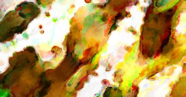 Modern fırça darbeleri. Poster, duvar sanatı, afiş, kart, kitap kapağı veya ambalaj için rahatlatıcı kompozisyonun yumuşak renkli çizimi. Pastel renklerle suluboya.