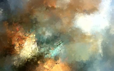 Tuval üzerinde etkileyici fırçalanmış resim. Soyut doku. 2D çizim. Geniş fırça darbeleri. Modern dijital sanat. Çağdaş fırça. Modern ifade. Popüler biçim boyanmış resim.