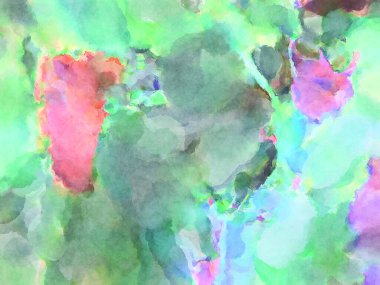 Modern fırça darbeleri. Poster, duvar sanatı, afiş, kart, kitap kapağı veya ambalaj için rahatlatıcı kompozisyonun yumuşak renkli çizimi. Pastel renklerle suluboya.