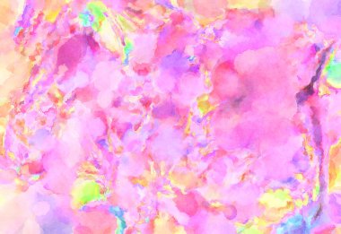 Modern fırça darbeleri. Poster, duvar sanatı, afiş, kart, kitap kapağı veya ambalaj için rahatlatıcı kompozisyonun yumuşak renkli çizimi. Pastel renklerle suluboya.