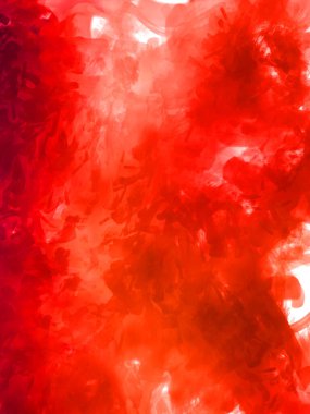 Vahşi ve büyük fırça darbeleri. Beyaz arka planda fırçalanmış soyut resim. Fırça darbesi ile boyanmış. Boya darbeleri. 2B Görüntü.