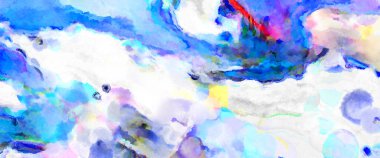 Modern fırça darbeleri. Poster, duvar sanatı, afiş, kart, kitap kapağı veya ambalaj için rahatlatıcı kompozisyonun yumuşak renkli çizimi. Pastel renklerle suluboya.