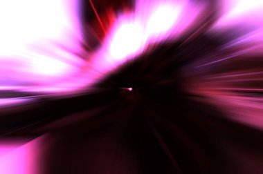 Hızlı yüksek hız bulanıklaştırma arkaplanı. Işık teknolojisi soyut duvar kağıdı. Renkli ışık enerjisi parlamaları. Çarpık grafik hareket arkaplanı. Dinamik patlama flaşı. İvme etkisi.