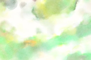 Modern fırça darbeleri. Poster, duvar sanatı, afiş, kart, kitap kapağı veya ambalaj için rahatlatıcı kompozisyonun yumuşak renkli çizimi. Pastel renklerle suluboya.