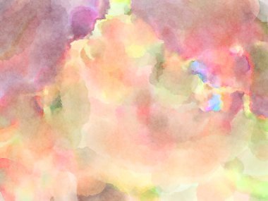 Modern fırça darbeleri. Poster, duvar sanatı, afiş, kart, kitap kapağı veya ambalaj için rahatlatıcı kompozisyonun yumuşak renkli çizimi. Pastel renklerle suluboya.