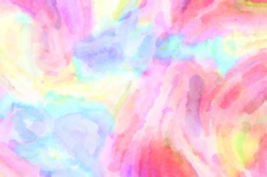 Modern fırça darbeleri. Poster, duvar sanatı, afiş, kart, kitap kapağı veya ambalaj için rahatlatıcı kompozisyonun yumuşak renkli çizimi. Pastel renklerle suluboya.