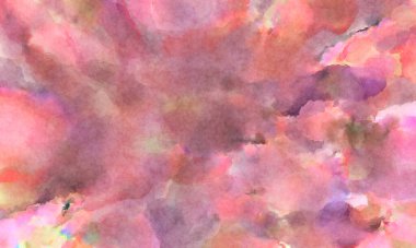 Modern fırça darbeleri. Poster, duvar sanatı, afiş, kart, kitap kapağı veya ambalaj için rahatlatıcı kompozisyonun yumuşak renkli çizimi. Pastel renklerle suluboya.