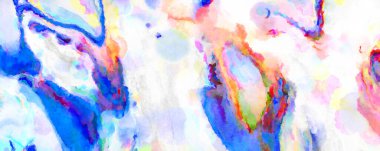 Modern fırça darbeleri. Poster, duvar sanatı, afiş, kart, kitap kapağı veya ambalaj için rahatlatıcı kompozisyonun yumuşak renkli çizimi. Pastel renklerle suluboya.