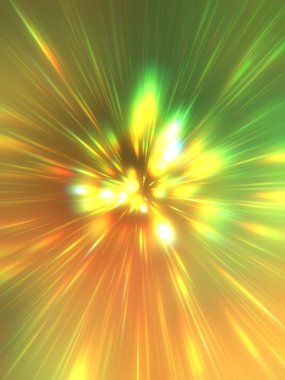 Parlak, canlı ve renkli duvar kağıtları. Parlayan parçacıkları ve çizgileri olan ışık patlaması yıldızı. Güzel soyut ışın arkaplanı.