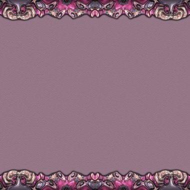 Çerçeve kağıdı. Kart, davetiye ya da albüm olarak harika bir kullanım. Fantezi 3D çizim arka planı. Zarif duvar kâğıdı. Metnin için şablon.