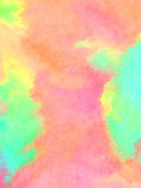 Modern fırça darbeleri. Poster, duvar sanatı, afiş, kart, kitap kapağı veya ambalaj için rahatlatıcı kompozisyonun yumuşak renkli çizimi. Pastel renklerle suluboya.