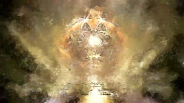 Tuval üzerinde etkileyici fırçalanmış resim. Soyut doku. 2D çizim. Geniş fırça darbeleri. Modern dijital sanat. Çağdaş fırça. Modern ifade. Popüler biçim boyanmış resim.