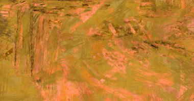 Kaos duvarı sanatı. Sanatsal canlılık ve renkli duvar kâğıdı. Kaotik resim. Taranmış Boyalı Soyut Arkaplan. Fırça darbesi ile boyanmış. Tuval üzerinde etkileyici fırçalanmış resim