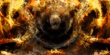 Tuval üzerinde etkileyici fırçalanmış resim. Soyut doku. 2D çizim. Geniş fırça darbeleri. Modern dijital sanat. Çağdaş fırça. Modern ifade. Popüler biçim boyanmış resim.