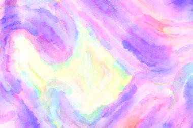 Modern fırça darbeleri. Poster, duvar sanatı, afiş, kart, kitap kapağı veya ambalaj için rahatlatıcı kompozisyonun yumuşak renkli çizimi. Pastel renklerle suluboya.