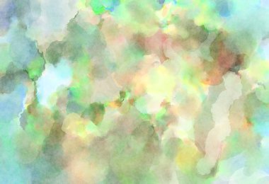 Modern fırça darbeleri. Poster, duvar sanatı, afiş, kart, kitap kapağı veya ambalaj için rahatlatıcı kompozisyonun yumuşak renkli çizimi. Pastel renklerle suluboya.