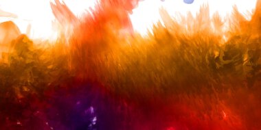 Vahşi ve büyük fırça darbeleri. Beyaz arka planda fırçalanmış soyut resim. Fırça darbesi ile boyanmış. Boya darbeleri. 2B Görüntü.