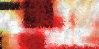 Doğrusal ve geometrik şekilli modern sanat. Renkli çağdaş sanat eserleri. Painton tuvalinin renk vuruşları. Soyut arkaplanda fırça darbeleri. Fırça boyası. Duvar sanatı.