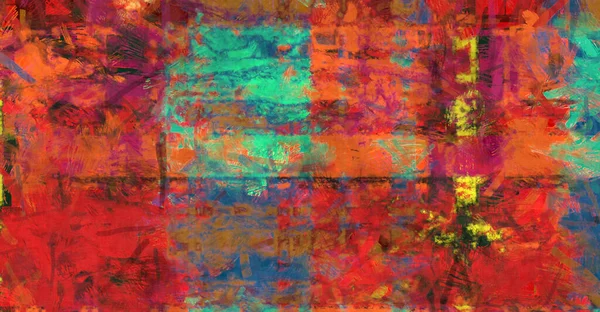 Kaos Duvarı Sanatı Sanatsal Canlılık Renkli Duvar Kâğıdı Kaotik Resim — Stok fotoğraf