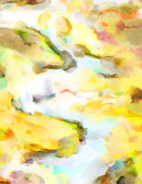 Modern Brush Strokes Painting Soft Color Painted Illustration Soothing Composition — Stock Photo, Image