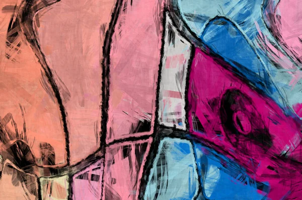Arte Murale Del Caos Artistico Carta Parati Vibrante Colorato Pittura — Foto Stock