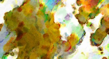 Modern fırça darbeleri. Poster, duvar sanatı, afiş, kart, kitap kapağı veya ambalaj için rahatlatıcı kompozisyonun yumuşak renkli çizimi. Pastel renklerle suluboya.