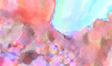 Modern fırça darbeleri. Poster, duvar sanatı, afiş, kart, kitap kapağı veya ambalaj için rahatlatıcı kompozisyonun yumuşak renkli çizimi. Pastel renklerle suluboya.