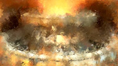 Tuval üzerinde etkileyici fırçalanmış resim. Soyut doku. 2D çizim. Geniş fırça darbeleri. Modern dijital sanat. Çağdaş fırça. Modern ifade. Popüler biçim boyanmış resim.