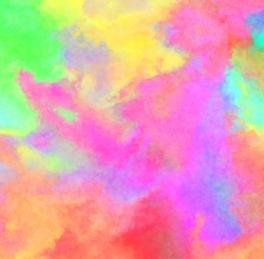 Modern fırça darbeleri. Poster, duvar sanatı, afiş, kart, kitap kapağı veya ambalaj için rahatlatıcı kompozisyonun yumuşak renkli çizimi. Pastel renklerle suluboya.