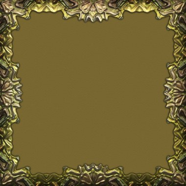 Çerçeve kağıdı. Kart, davetiye ya da albüm olarak harika bir kullanım. Fantezi 3D çizim arka planı. Zarif duvar kâğıdı. Metnin için şablon.