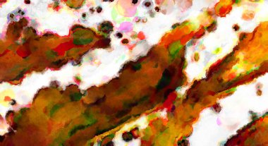 Modern fırça darbeleri. Poster, duvar sanatı, afiş, kart, kitap kapağı veya ambalaj için rahatlatıcı kompozisyonun yumuşak renkli çizimi. Pastel renklerle suluboya.