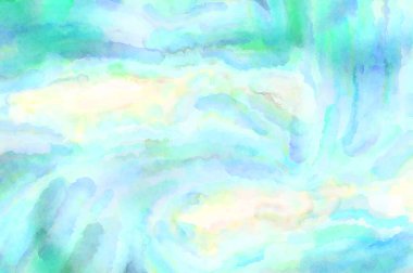 Modern fırça darbeleri. Poster, duvar sanatı, afiş, kart, kitap kapağı veya ambalaj için rahatlatıcı kompozisyonun yumuşak renkli çizimi. Pastel renklerle suluboya.