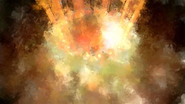 Tuval üzerinde etkileyici fırçalanmış resim. Soyut doku. 2D çizim. Geniş fırça darbeleri. Modern dijital sanat. Çağdaş fırça. Modern ifade. Popüler biçim boyanmış resim.