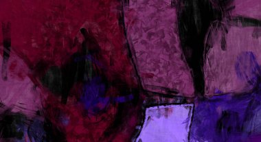 Kaos duvarı sanatı. Sanatsal canlılık ve renkli duvar kâğıdı. Kaotik resim. Taranmış Boyalı Soyut Arkaplan. Fırça darbesi ile boyanmış. Tuval üzerinde etkileyici fırçalanmış resim