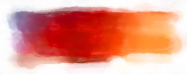 Soyut renkli suluboya çerçeve beyaz arkaplanda izole edildi. Dijital resim. Tasarım veya metnin için fırça şablonu.