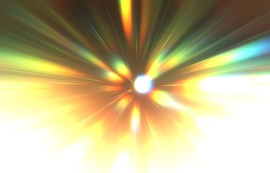 Parlak, canlı ve renkli duvar kağıtları. Parlayan parçacıkları ve çizgileri olan ışık patlaması yıldızı. Güzel soyut ışın arkaplanı.