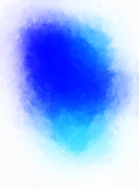 Vahşi ve büyük fırça darbeleri. Beyaz arka planda fırçalanmış soyut resim. Fırça darbesi ile boyanmış. Boya darbeleri. 2B Görüntü.