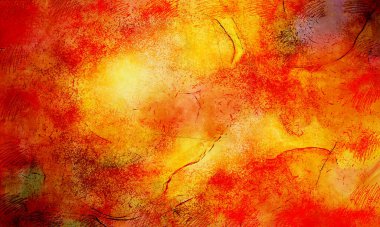 Boya üzerine ekşi mürekkep çizimi. Vahşi soyut illüstrasyon arka planı. Yaratıcı renkli duvar kağıdı. Aşırı kasvetli duvar kapağı. Kaotik resim.